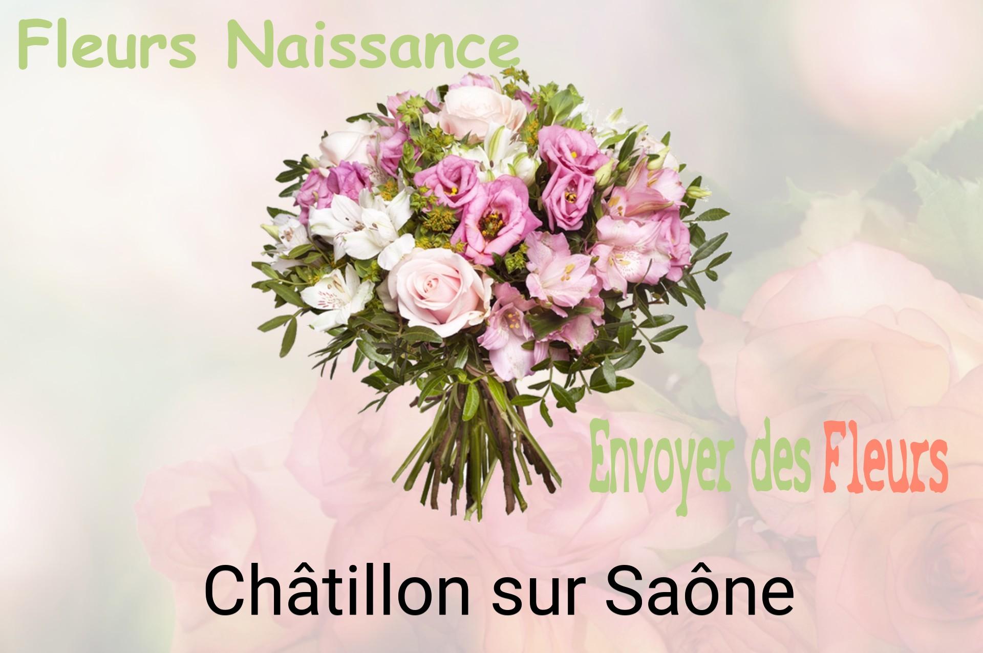 Bouquet de fleurs de naissance livré à Châtillon-sur-Saône